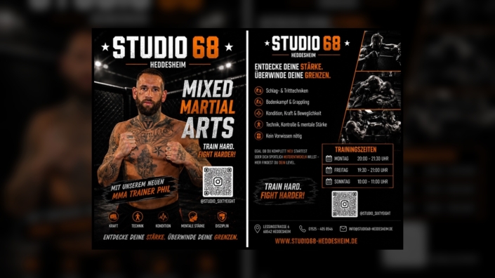 Mixed Martial Arts MMA Training im Studio68 Heddesheim