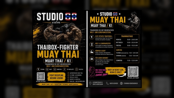 Muay Thai Thaiboxen Training im Studio68 Heddesheim