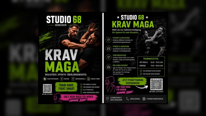 Krav Maga Selbstverteidigung im Studio68 Heddesheim